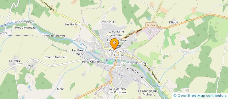 localisation de l'entreprise SCI PINKOSZ  PREUILLY-SUR-CLAISE