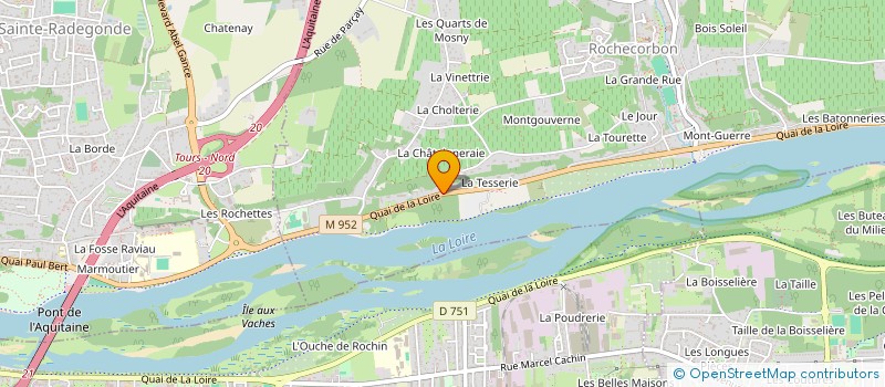 localisation de l'entreprise SCI PINOTAGE à ROCHECORBON