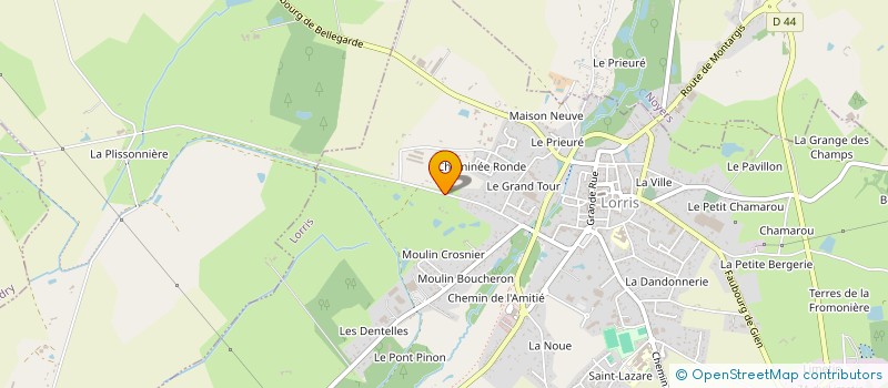 localisation de l'entreprise SCI PINPIN à LORRIS