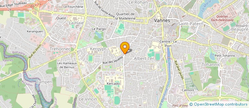 localisation de l'entreprise SCI PINPIN à VANNES