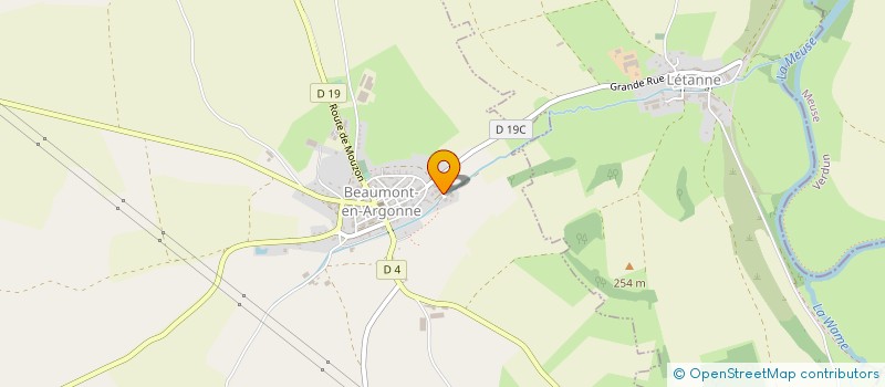 localisation de l'entreprise SCI PINSART  BEAUMONT-EN-ARGONNE