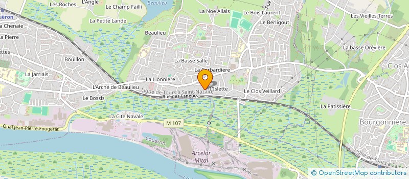 localisation de l'entreprise SCI PINSON à COUERON