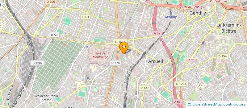 localisation de l'entreprise SCI PINTO SACHE  ARCUEIL