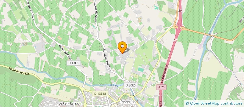 localisation de l'entreprise SCI PIOCH COURBI  PEZENAS