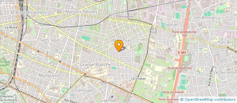 localisation de l'entreprise SCI PIODA  LYON