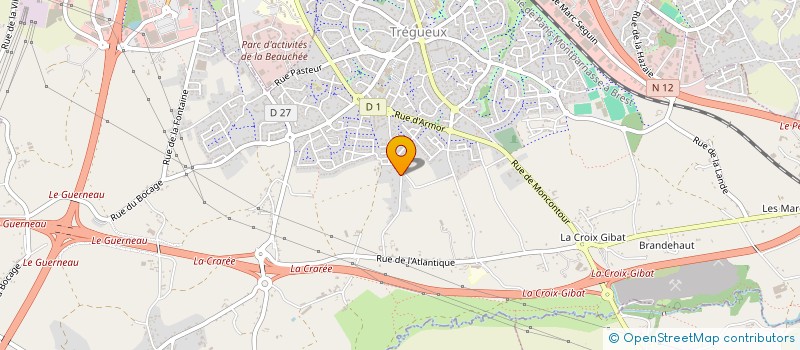 localisation de l'entreprise SCI PIOGER ET COMPAGNIE  TREGUEUX