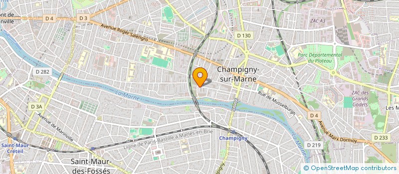 localisation de l'entreprise SCI PIOLINE IVRY  CHAMPIGNY-SUR-MARNE