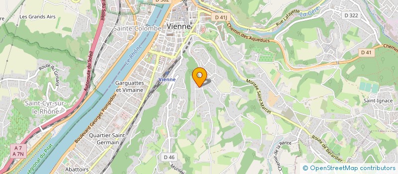 localisation de l'entreprise SCI PION à VIENNE