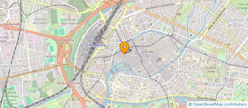 localisation de l'entreprise SCI PION IV  STRASBOURG