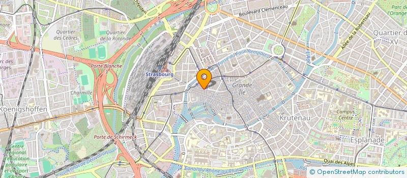 localisation de l'entreprise SCI PION V  STRASBOURG