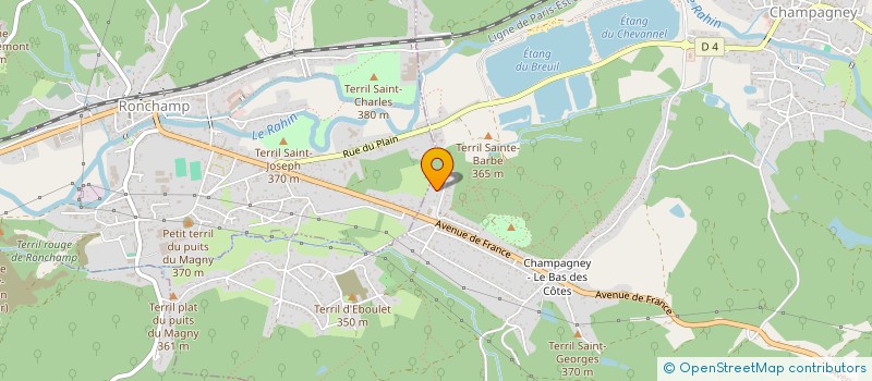 localisation de l'entreprise SCI PIOQUI 2  CHAMPAGNEY