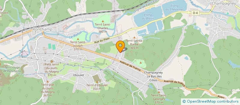 localisation de l'entreprise SCI PIOQUI 3  CHAMPAGNEY