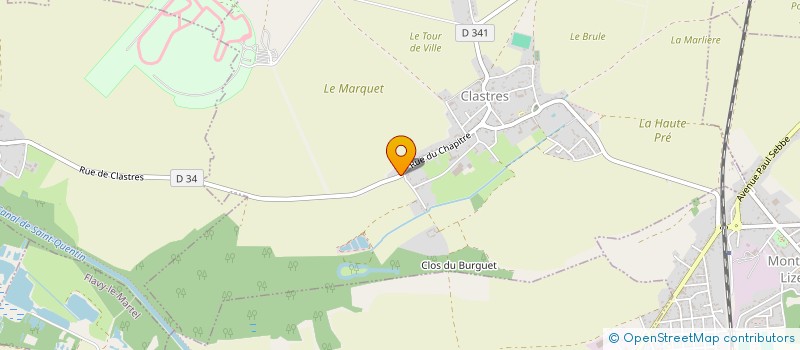 localisation de l'entreprise SCI PIOT A.N.G.  CLASTRES