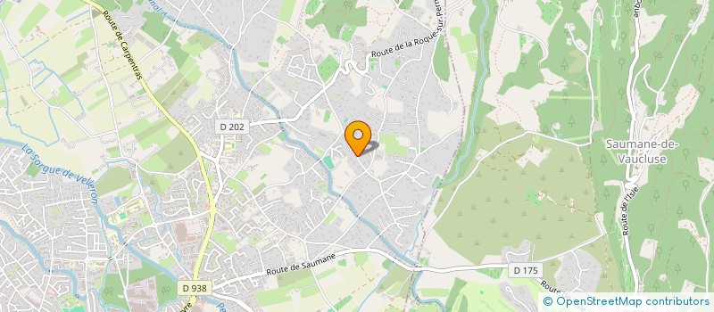 localisation de l'entreprise SCI PIOU-PIOU  L'ISLE-SUR-LA-SORGUE