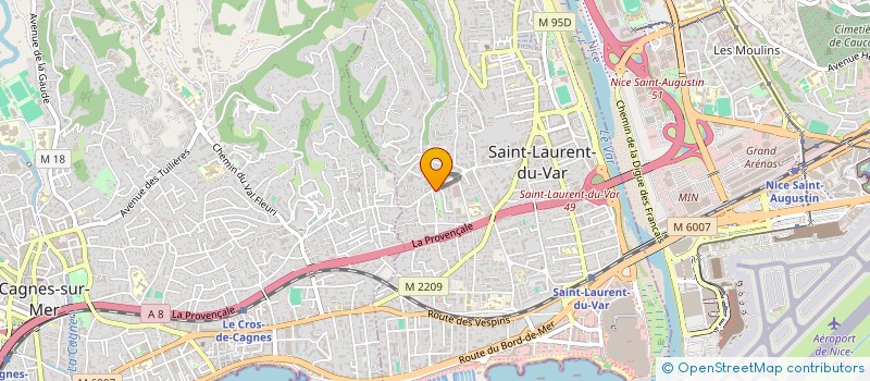 localisation de l'entreprise SCI PIPART à SAINT-LAURENT-DU-VAR