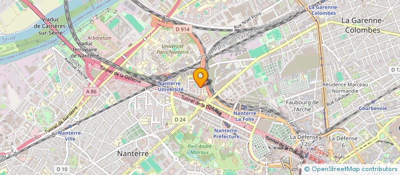 localisation de l'entreprise SCI PIPART  NANTERRE