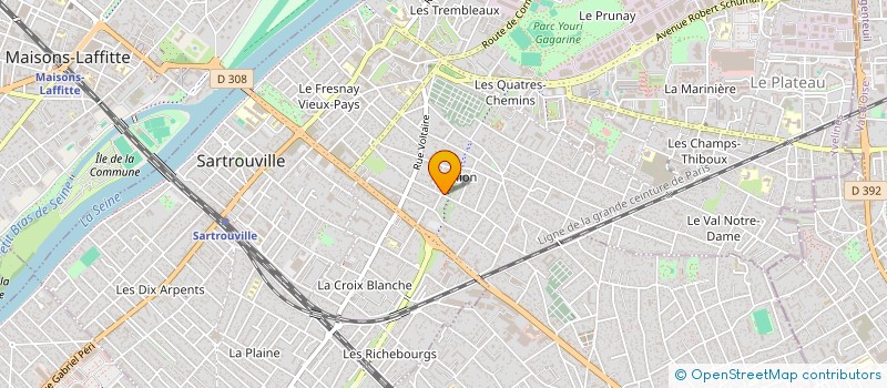 localisation de l'entreprise SCI PIPON & PIPOUNE  SARTROUVILLE