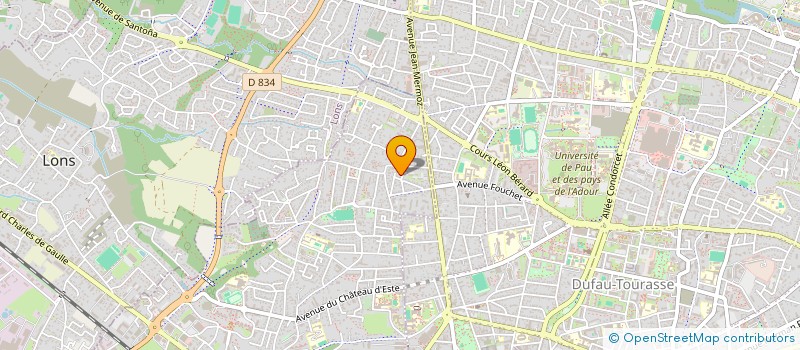 localisation de l'entreprise SCI PIPOU  BILLERE