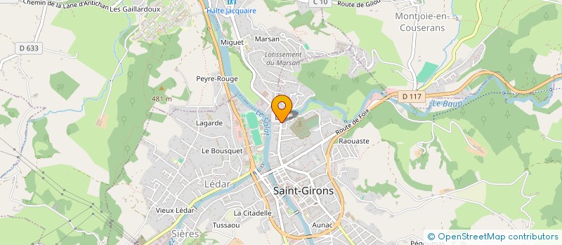 localisation de l'entreprise SCI PIQUEMAL à SAINT-GIRONS