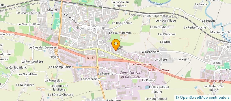 localisation de l'entreprise SCI PIQUET ET ASSOCIES  NOYAL-SUR-VILAINE