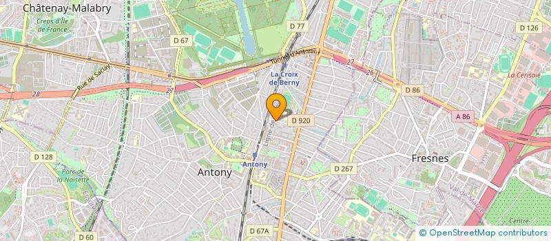 localisation de l'entreprise SCI PIQUOLIN à ANTONY