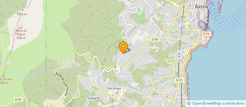 localisation de l'entreprise SCI PIRALDO à BASTIA