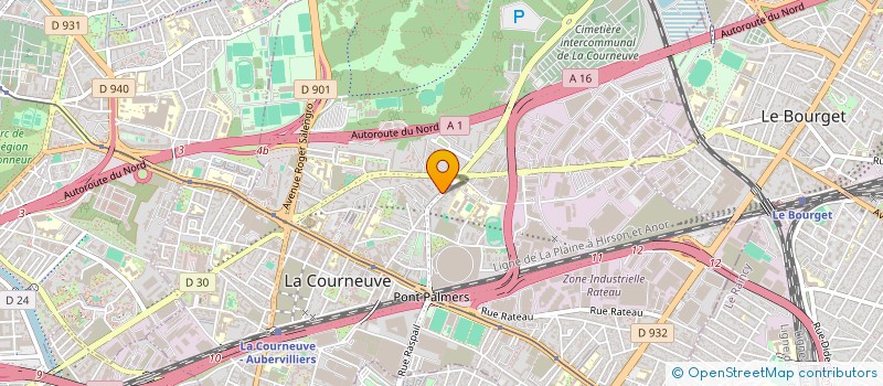 localisation de l'entreprise SCI PIRANA à LA COURNEUVE