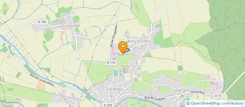 localisation de l'entreprise SCI PIRANHA 3  BITSCHHOFFEN