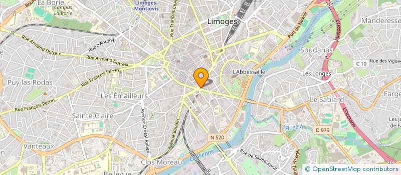 localisation de l'entreprise SCI PIRANI à LIMOGES