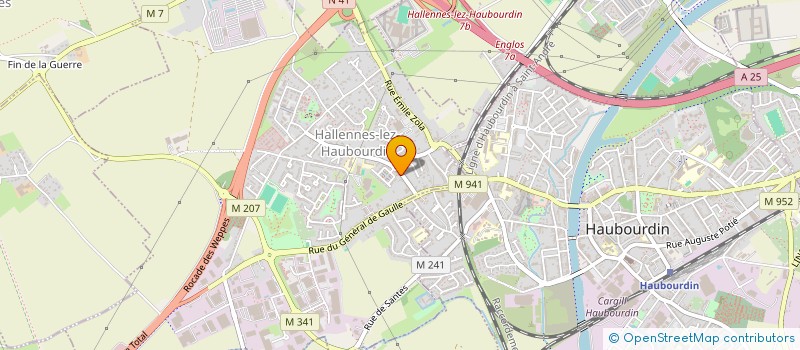 localisation de l'entreprise SCI PIRAS  HALLENNES-LEZ-HAUBOURDIN