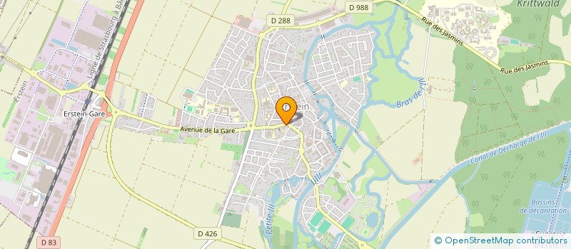 localisation de l'entreprise SCI PIRET  ERSTEIN