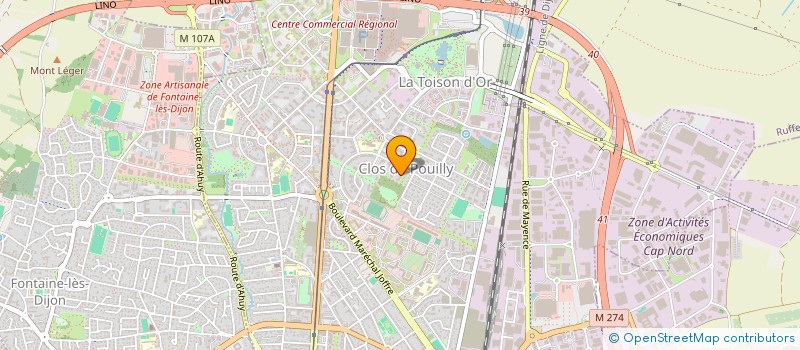 localisation de l'entreprise SCI PIRETTI à DIJON