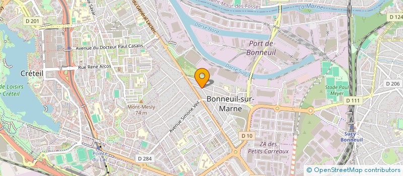 localisation de l'entreprise SCI PIRIMER à BONNEUIL-SUR-MARNE