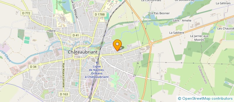 localisation de l'entreprise SCI PIROL  CHATEAUBRIANT