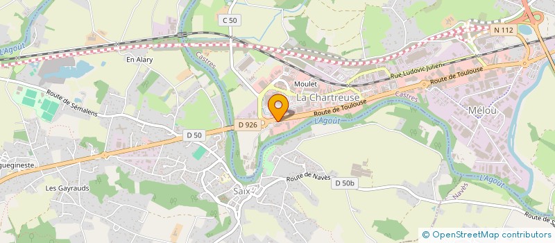 localisation de l'entreprise SCI PIROLA ALBI  CASTRES