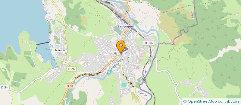 localisation de l'entreprise SCI PIROME  LANGOGNE