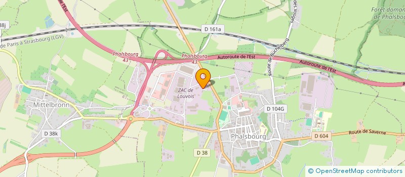 localisation de l'entreprise SCI PIRTOUL  PHALSBOURG