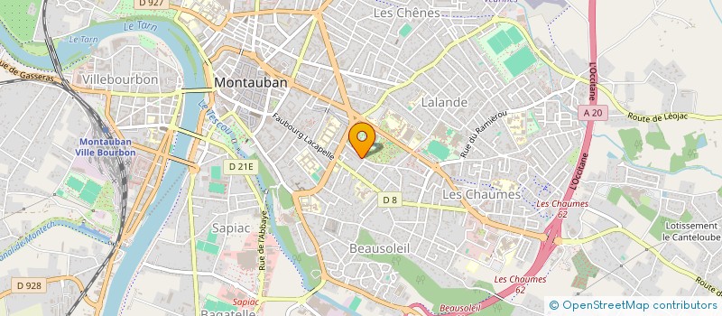 localisation de l'entreprise SCI PISC  MONTAUBAN