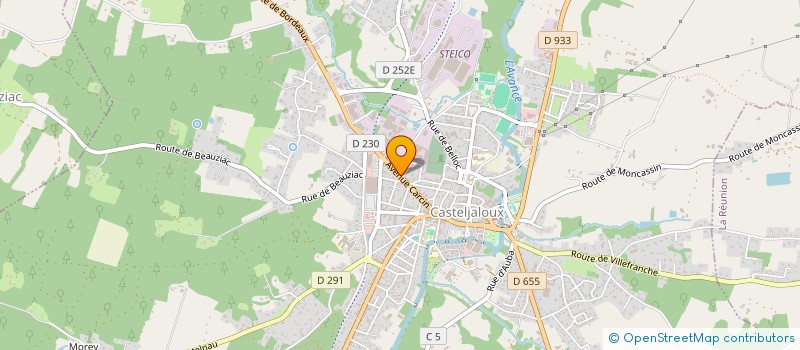 localisation de l'entreprise SCI  PISCICULTURE DE LA FORGE  CASTELJALOUX