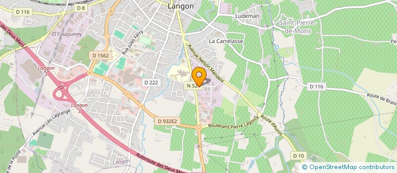 localisation de l'entreprise SCI PISCINE à LANGON