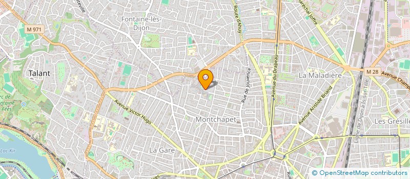 localisation de l'entreprise SCI PISCINE HAUTS COTEAUX MONTCHAPET  DIJON
