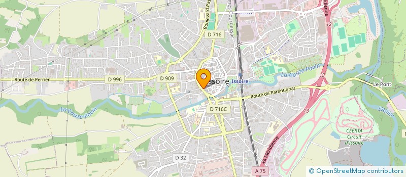 localisation de l'entreprise SCI PISSAILLAS  ISSOIRE