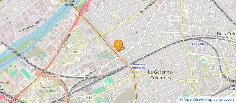 localisation de l'entreprise SCI PISTE MOTO AZ à COLOMBES