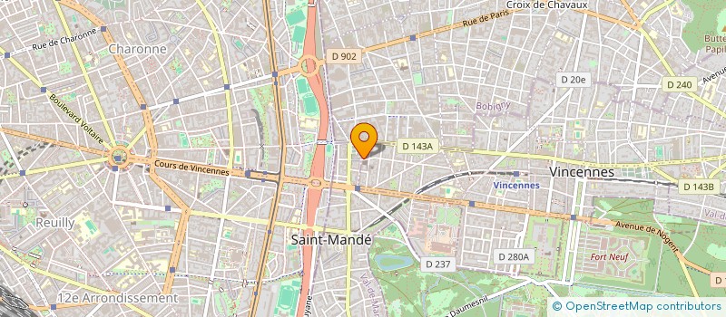 localisation de l'entreprise SCI PISTOU à VINCENNES
