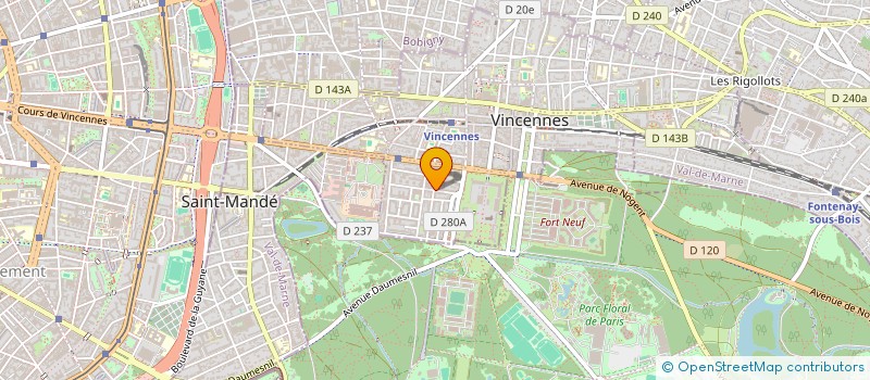 localisation de l'entreprise SCI PIT à VINCENNES