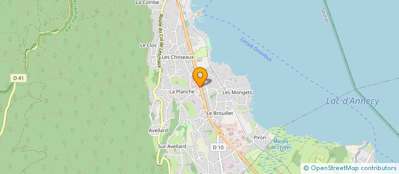 localisation de l'entreprise SCI PIT  SEVRIER