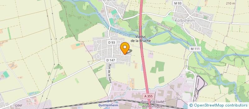 localisation de l'entreprise SCI PIT-LANE  ERNOLSHEIM-BRUCHE