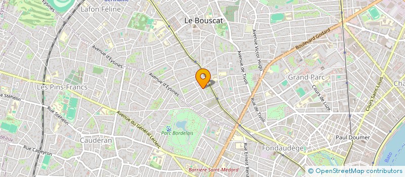 localisation de l'entreprise SCI PITHO 16  LE BOUSCAT