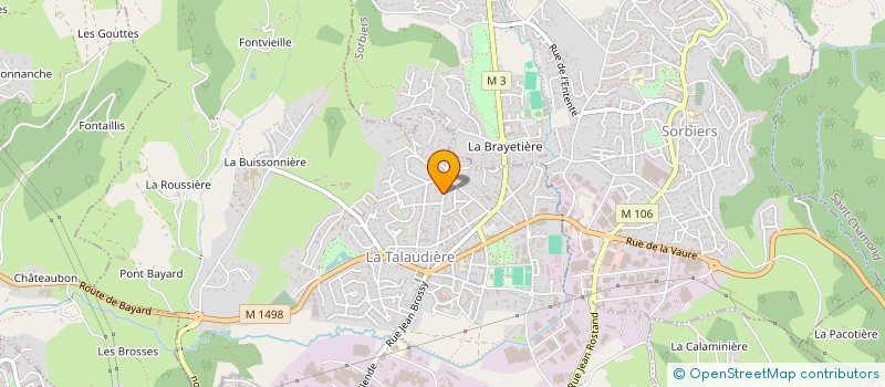 localisation de l'entreprise SCI PITHOS  LA TALAUDIERE