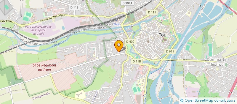 localisation de l'entreprise SCI PITIVIER  TOUL